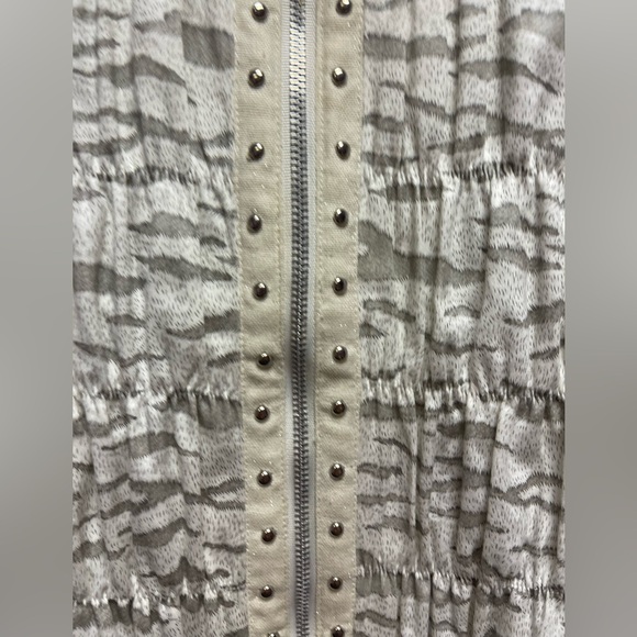 Roberta Makali Animal Print Zip Front Jacket Size Large - Picture 3 of 6